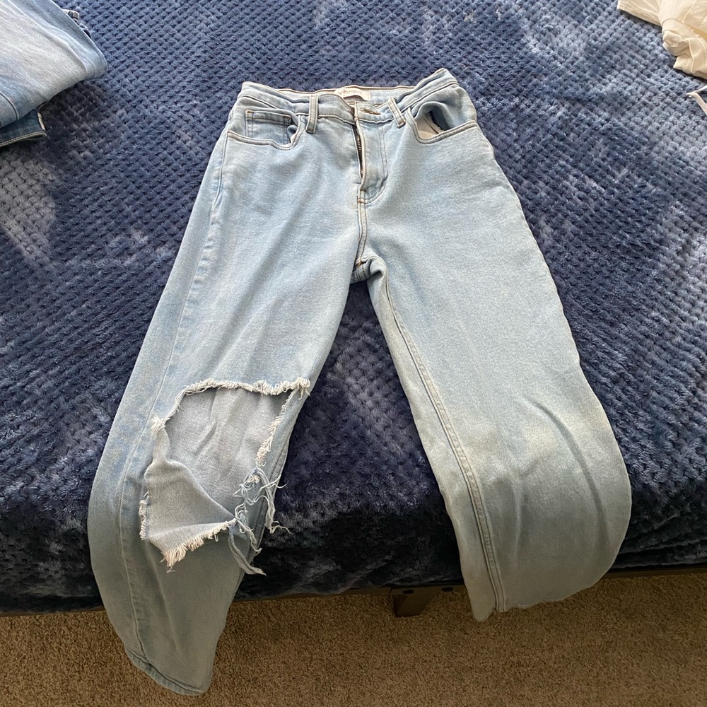 Light Blue Mom Jeans High Rise